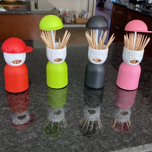 One Picky Boy Toothpick Holder Assorted Colors NEW IN BOX - Picture 3 of 7